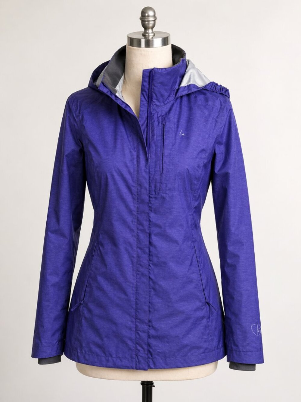 Paradox Women’s Rain Jacket Purple Hooded Lightweight Small 32” EUC